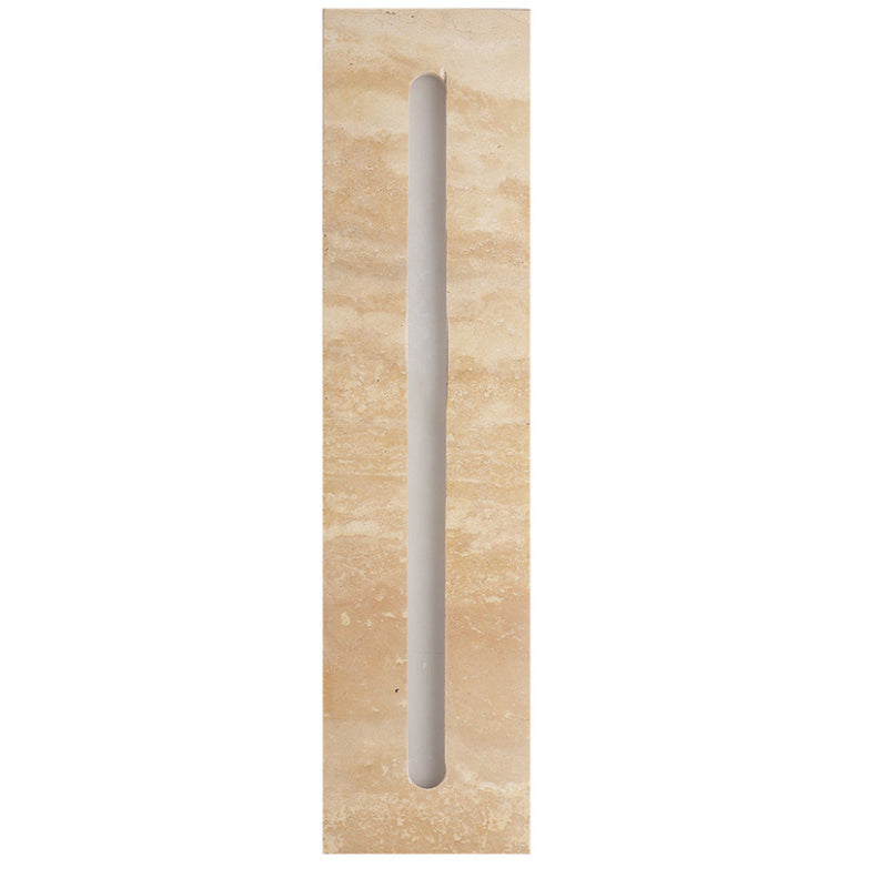 Contemporary Nordic Waterproof Travertine Acrylic Rectangular Strip LED Wall Sconce Lamp For Outdoor Patio