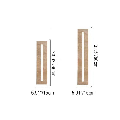 Contemporary Nordic Waterproof Travertine Acrylic Rectangular Strip LED Wall Sconce Lamp For Outdoor Patio