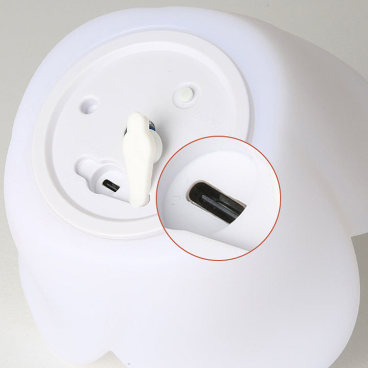 Lampe de table LED en forme de rose rechargeable et étanche en PE créatif contemporain, veilleuse pour table de chevet 