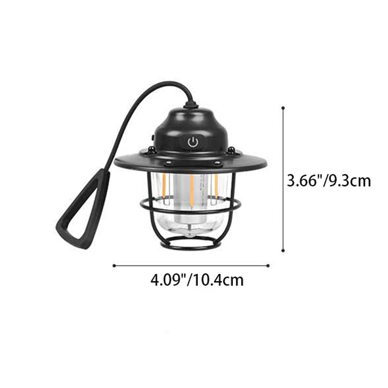 Lumière extérieure LED en forme de strobile pour jardin, contemporaine rétro, rechargeable, étanche, en fer, silice, ABS, PC 