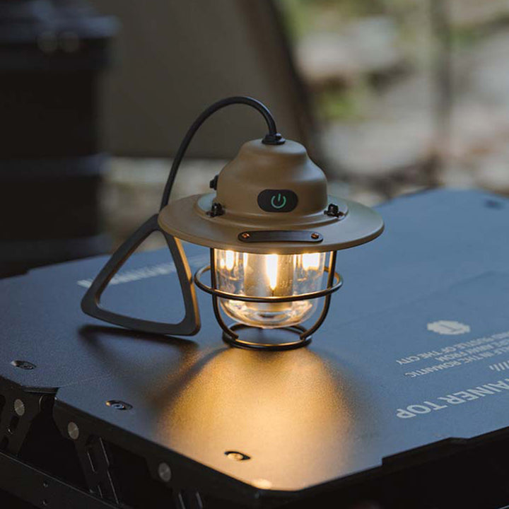 Lumière extérieure LED en forme de strobile pour jardin, contemporaine rétro, rechargeable, étanche, en fer, silice, ABS, PC 