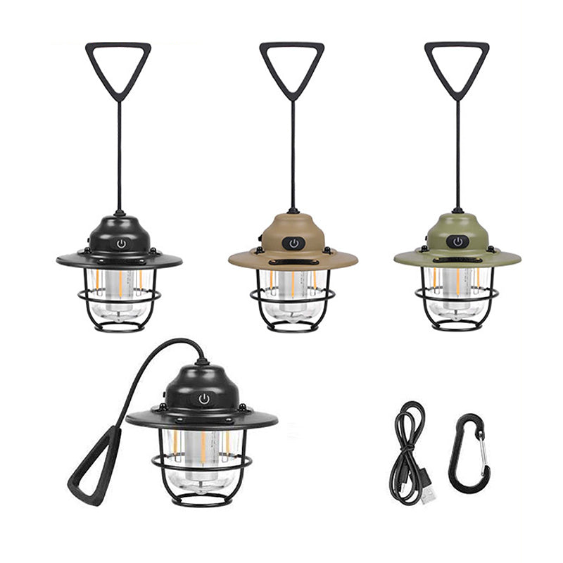 Lumière extérieure LED en forme de strobile pour jardin, contemporaine rétro, rechargeable, étanche, en fer, silice, ABS, PC 