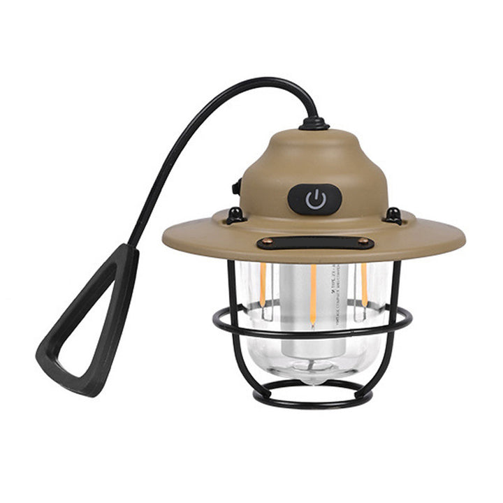 Lumière extérieure LED en forme de strobile pour jardin, contemporaine rétro, rechargeable, étanche, en fer, silice, ABS, PC 