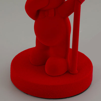 Lampe de table LED contemporaine créative rechargeable en acrylique avec ours en troupeau pour décoration de mariage pour chevet 