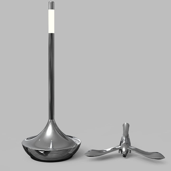 Lampe de table LED rotative en aluminium acrylique rechargeable scandinave contemporaine avec oiseau volant pour chevet 