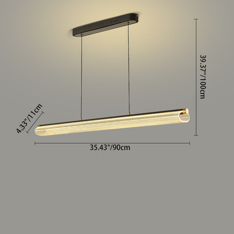 Simplicité moderne Fer Aluminium Acrylique Rond Elliptique Bande Carrée Motif LED Lustres Lumière d&