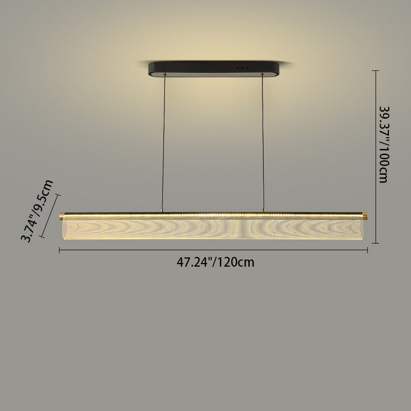 Simplicité moderne Fer Aluminium Acrylique Rond Elliptique Bande Carrée Motif LED Lustres Lumière d&