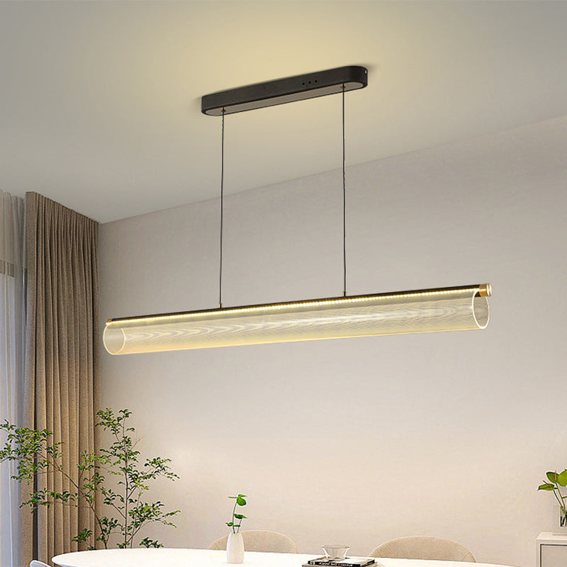 Simplicité moderne Fer Aluminium Acrylique Rond Elliptique Bande Carrée Motif LED Lustres Lumière d&