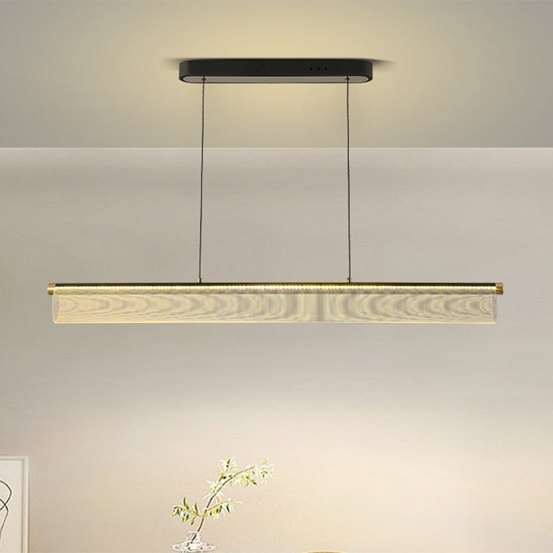 Simplicité moderne Fer Aluminium Acrylique Rond Elliptique Bande Carrée Motif LED Lustres Lumière d&