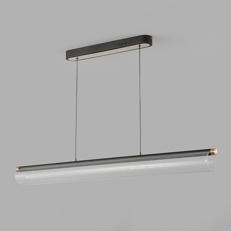 Simplicité moderne Fer Aluminium Acrylique Rond Elliptique Bande Carrée Motif LED Lustres Lumière d&