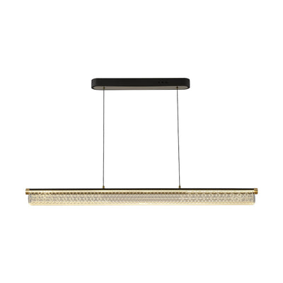 Simplicité moderne Fer Aluminium Acrylique Rond Elliptique Bande Carrée Motif LED Lustres Lumière d'île pour Salle à Manger 