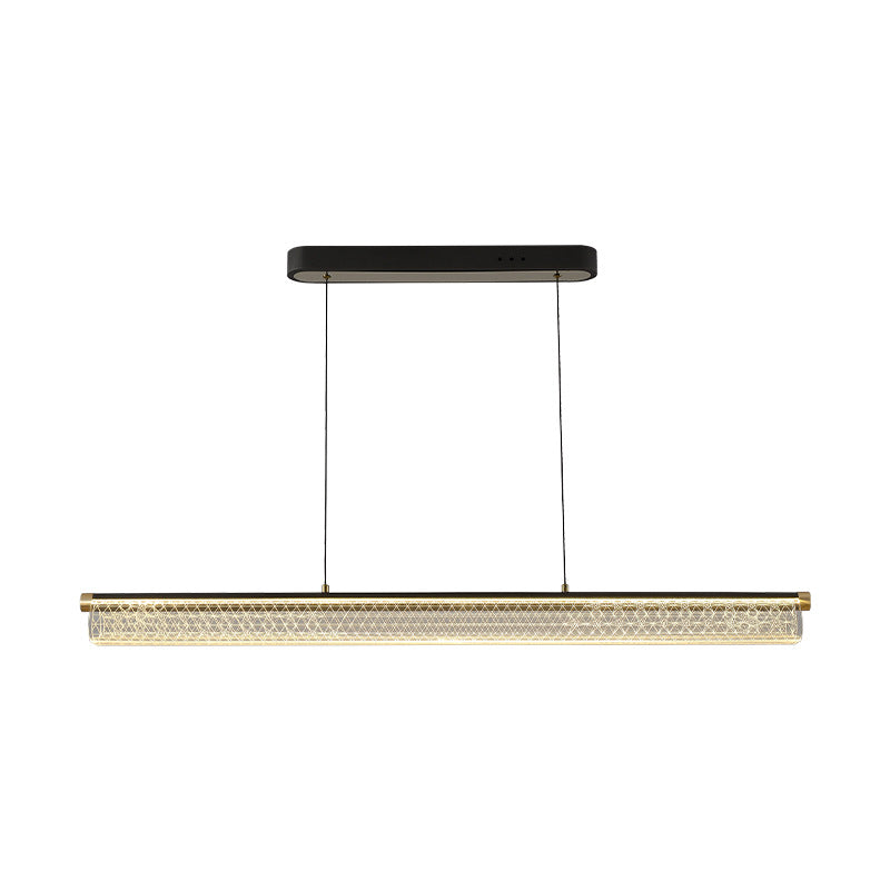 Simplicité moderne Fer Aluminium Acrylique Rond Elliptique Bande Carrée Motif LED Lustres Lumière d&