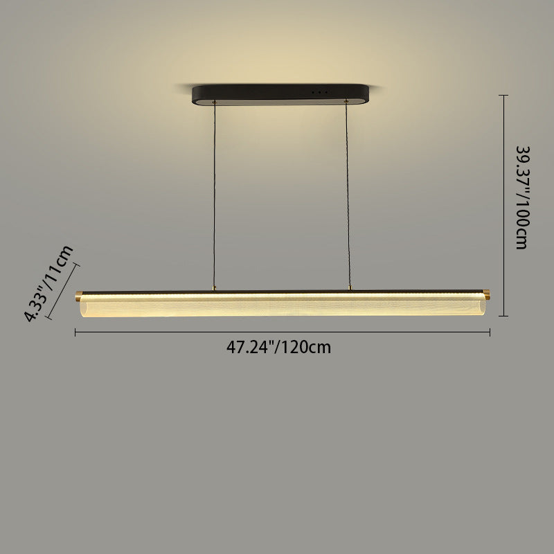 Simplicité moderne Fer Aluminium Acrylique Rond Elliptique Bande Carrée Motif LED Lustres Lumière d&