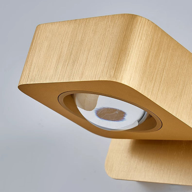 Applique Murale LED Carrée Rotative en Aluminium Minimaliste Moderne Pour Chevet 