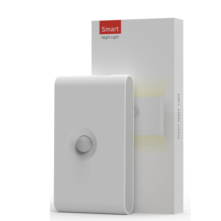 Lampe murale LED magnétique avec capteur humain rectangulaire en ABS rechargeable minimaliste moderne pour couloir 