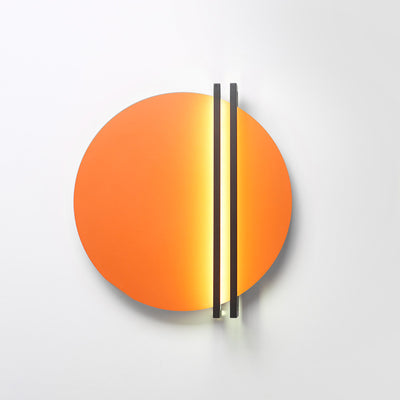 Applique murale LED contemporaine scandinave en fer et aluminium à rayures rondes pour salon 