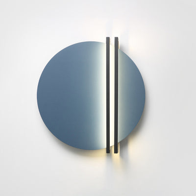 Applique murale LED contemporaine scandinave en fer et aluminium à rayures rondes pour salon 