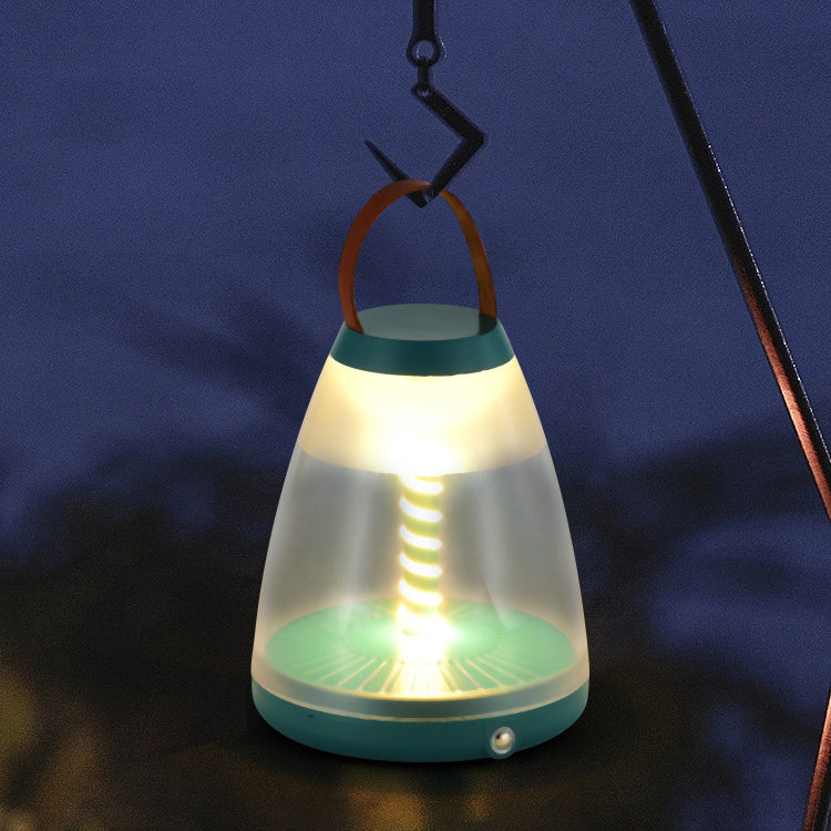 Lámpara de mesa LED cilíndrica portátil de ABS acrílico recargable contemporánea escandinava para dormitorio 