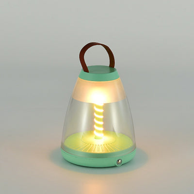 Lámpara de mesa LED cilíndrica portátil de ABS acrílico recargable contemporánea escandinava para dormitorio 