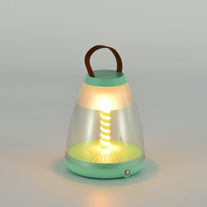 Lámpara de mesa LED cilíndrica portátil de ABS acrílico recargable contemporánea escandinava para dormitorio 