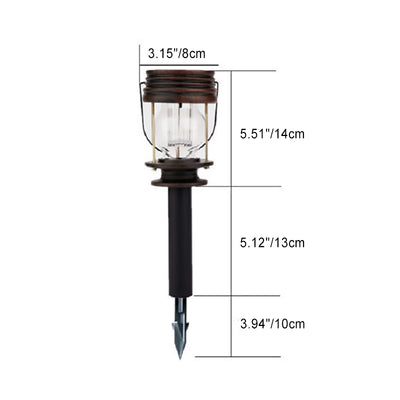 ضوء LED خارجي مقاوم للماء قابل للنقل على شكل أسطوانة ABS للمناظر الطبيعية الحديثة والرجعية بالطاقة الشمسية للحديقة 