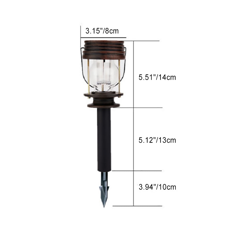 ضوء LED خارجي مقاوم للماء قابل للنقل على شكل أسطوانة ABS للمناظر الطبيعية الحديثة والرجعية بالطاقة الشمسية للحديقة 