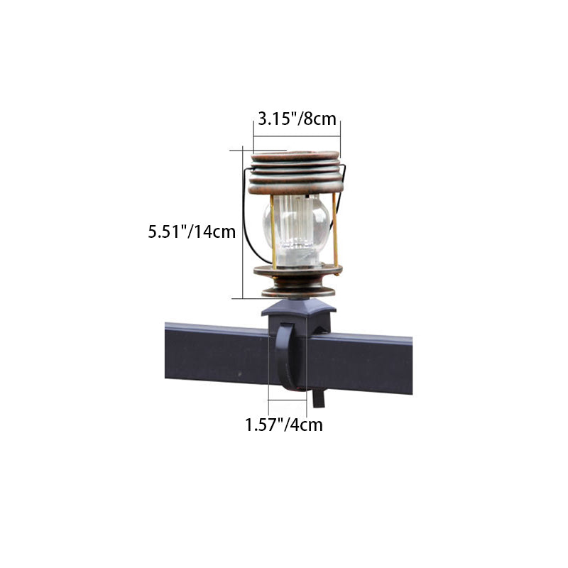 ضوء LED خارجي مقاوم للماء قابل للنقل على شكل أسطوانة ABS للمناظر الطبيعية الحديثة والرجعية بالطاقة الشمسية للحديقة 