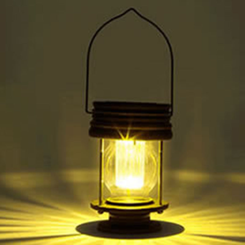ضوء LED خارجي مقاوم للماء قابل للنقل على شكل أسطوانة ABS للمناظر الطبيعية الحديثة والرجعية بالطاقة الشمسية للحديقة 