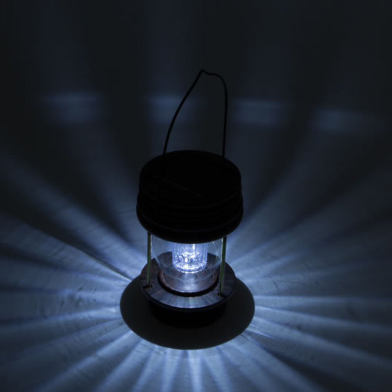 ضوء LED خارجي مقاوم للماء قابل للنقل على شكل أسطوانة ABS للمناظر الطبيعية الحديثة والرجعية بالطاقة الشمسية للحديقة 