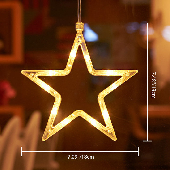 Moderne Art Deco Batterie PVC Weihnachtsbaum Rentier Glocke Schneemann Dekoration LED Wandleuchte Saugnapflicht Für Schlafzimmer 