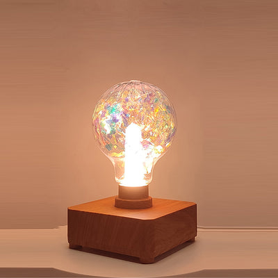 Zeitgenössische kreative USB-aufladbare ABS PET Rosenbirne LED Tischlampe Nachtlicht für Schlafzimmer 