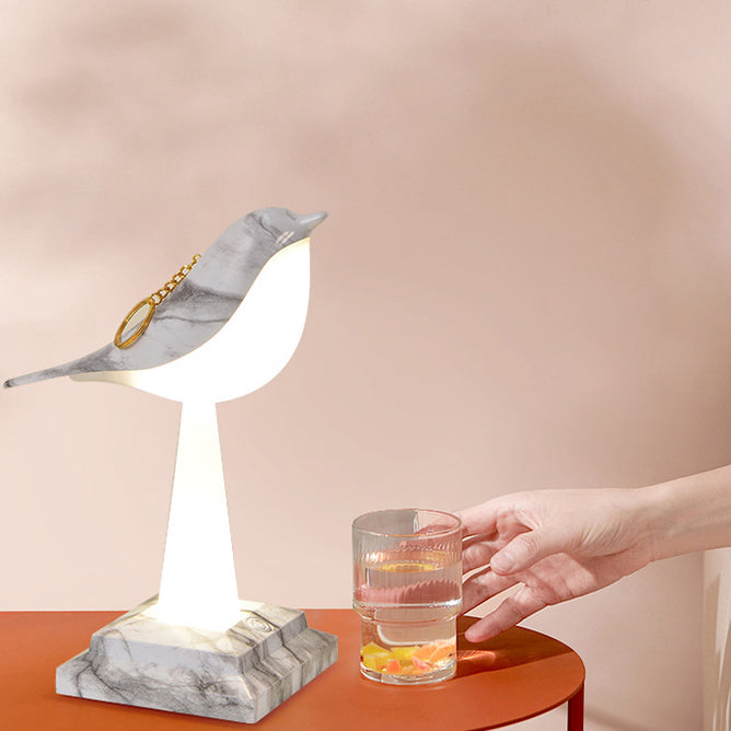 Lámpara de Mesa LED Aroma Magpie Recargable Creativa Contemporánea de ABS PC Luz Nocturna para Mesita de Noche 
