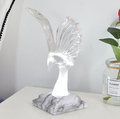 Zeitgenössische Kreative USB ABS Acryl Spannweite Adler Aroma LED Tischlampe Nachtlicht Für Nachttisch 