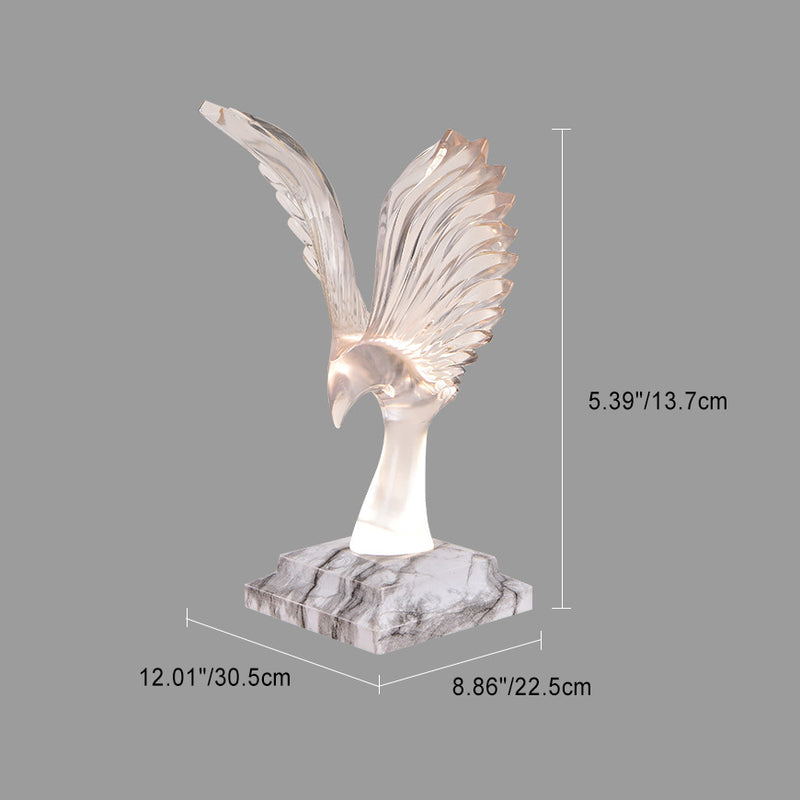 Zeitgenössische Kreative USB ABS Acryl Spannweite Adler Aroma LED Tischlampe Nachtlicht Für Nachttisch 