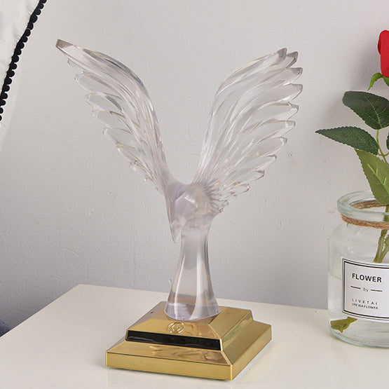 Zeitgenössische Kreative USB ABS Acryl Spannweite Adler Aroma LED Tischlampe Nachtlicht Für Nachttisch 