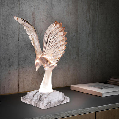 Zeitgenössische Kreative USB ABS Acryl Spannweite Adler Aroma LED Tischlampe Nachtlicht Für Nachttisch 