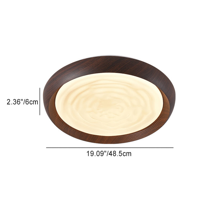 Plafonnier LED en acrylique et fer contemporain scandinave rond avec tourbillon pour chambre 