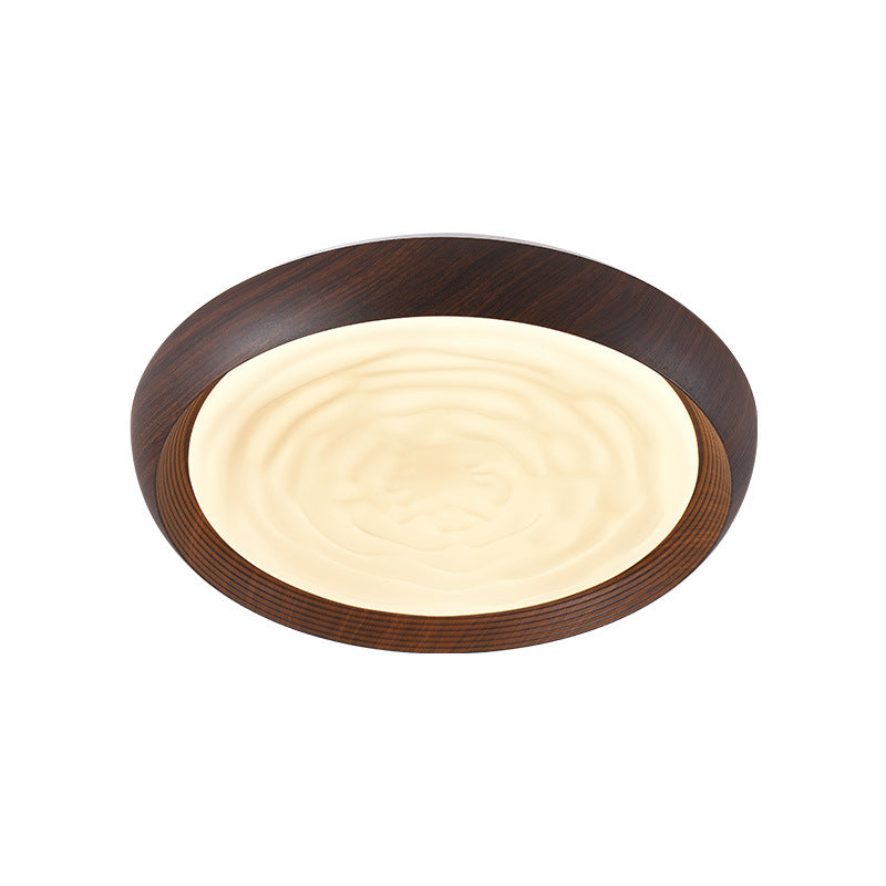 Plafonnier LED en acrylique et fer contemporain scandinave rond avec tourbillon pour chambre 