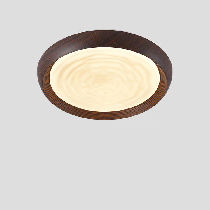 Plafonnier LED en acrylique et fer contemporain scandinave rond avec tourbillon pour chambre 