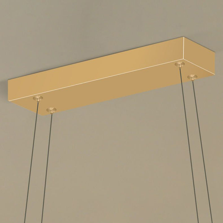 Lustres LED Contemporains en Ligne Vague en Fer Aluminium Silice Nordique pour Salle à Manger 