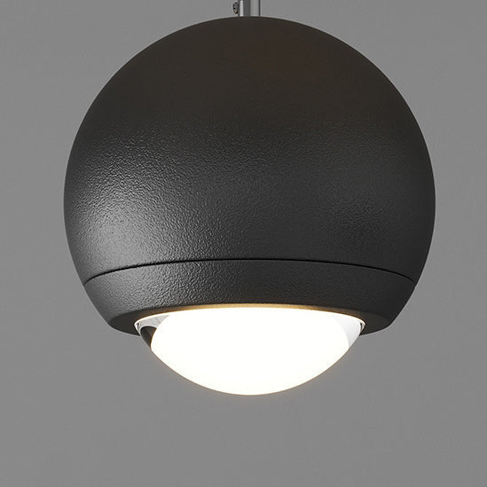 Lustre à LED moderne minimaliste en bande de fer, aluminium et acrylique pour salle à manger 