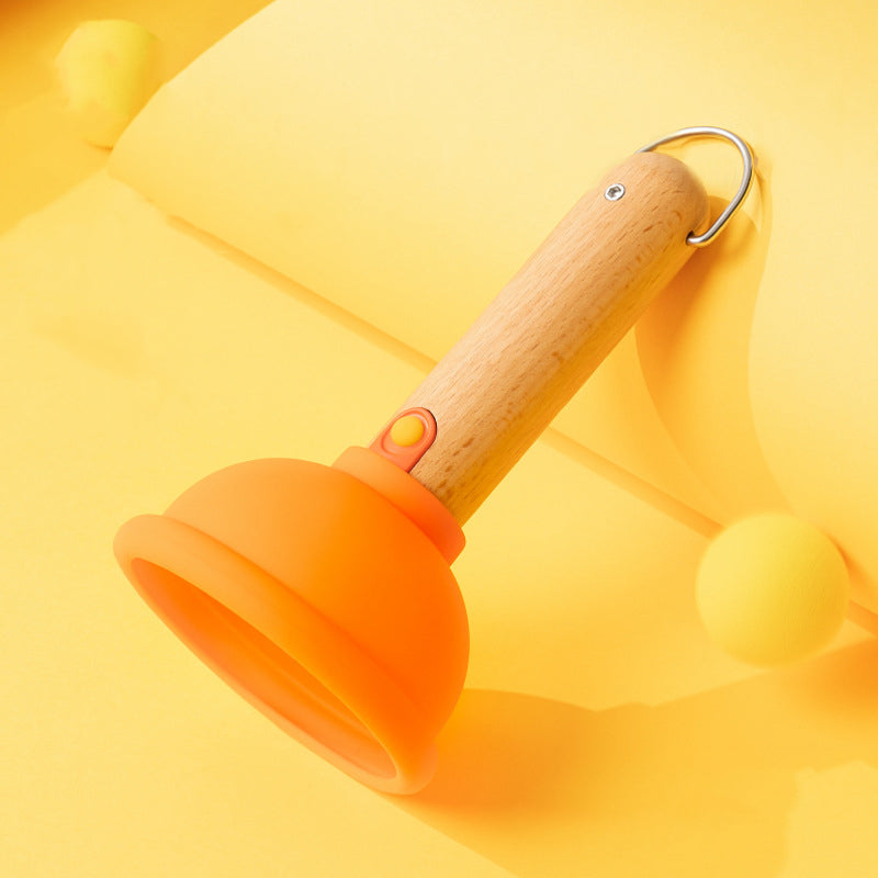 Zeitgenössisches kreatives wiederaufladbares Silikon-Holz-PC-Kolben rund adsorbierbares LED-Nachtlicht für das Schlafzimmer 