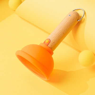 Zeitgenössisches kreatives wiederaufladbares Silikon-Holz-PC-Kolben rund adsorbierbares LED-Nachtlicht für das Schlafzimmer 