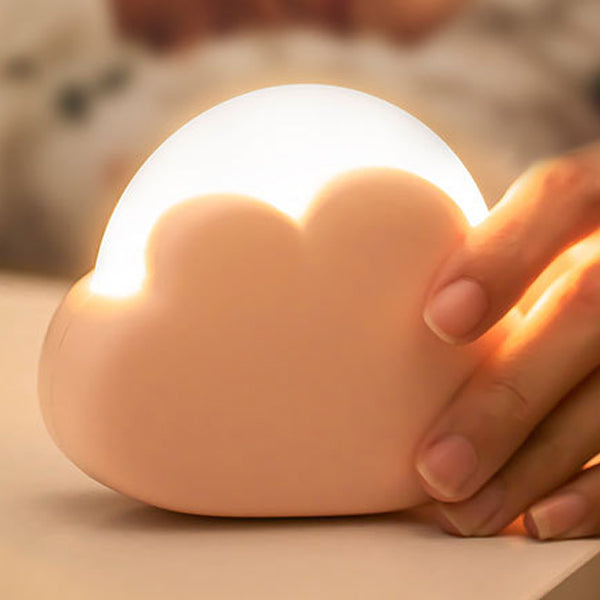 Zeitgenössische nordische wiederaufladbare ABS PP Wolken-LED-Kleine Tischlampe Nachtlicht für das Bett 