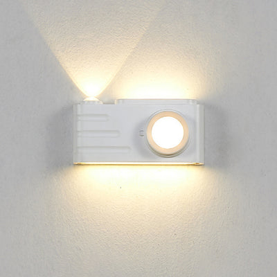 Lámpara Aplique de Pared LED Rectangular de Aluminio Impermeable Creativa Contemporánea para Patio Exterior 