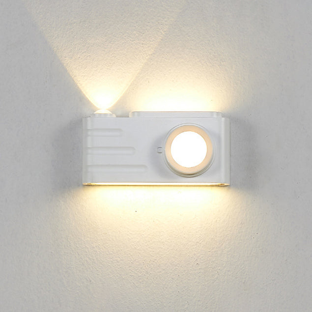 Lámpara Aplique de Pared LED Rectangular de Aluminio Impermeable Creativa Contemporánea para Patio Exterior 
