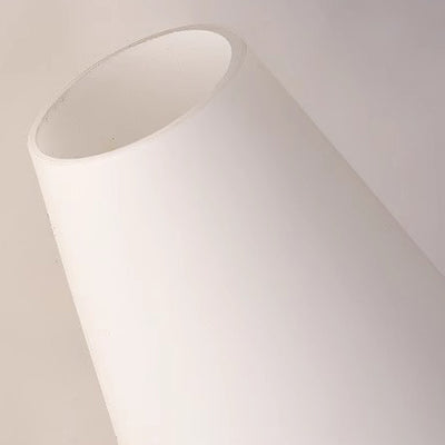 مصباح حائط مخروطي الشكل معاصر من الخشب والزجاج الإسكندنافي مع ضوء واحد للآيس كريم بجانب السرير 
