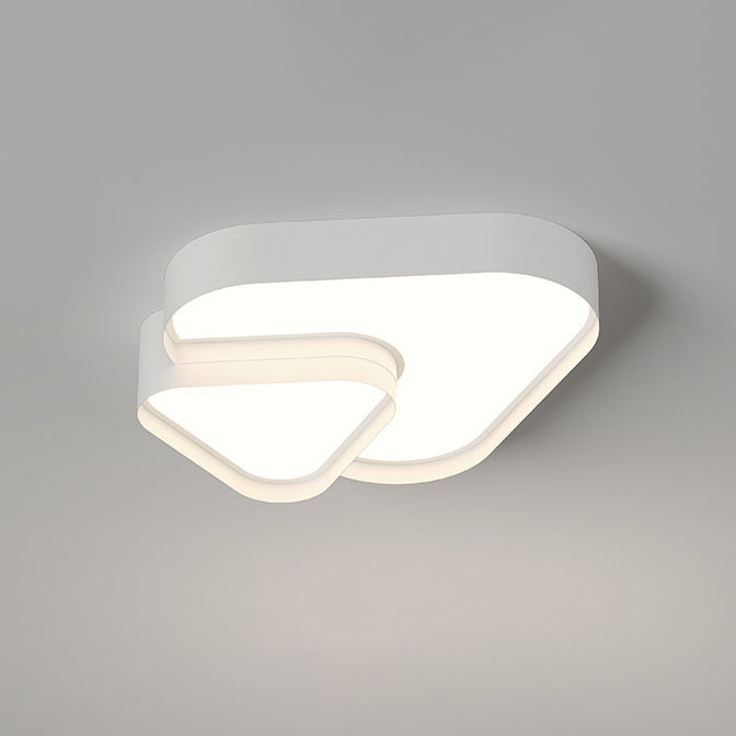 Plafonnier LED en acrylique triangulaire minimaliste moderne pour chambre à coucher 