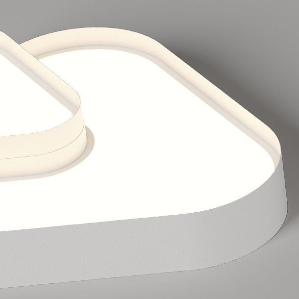 Plafonnier LED en acrylique triangulaire minimaliste moderne pour chambre à coucher 
