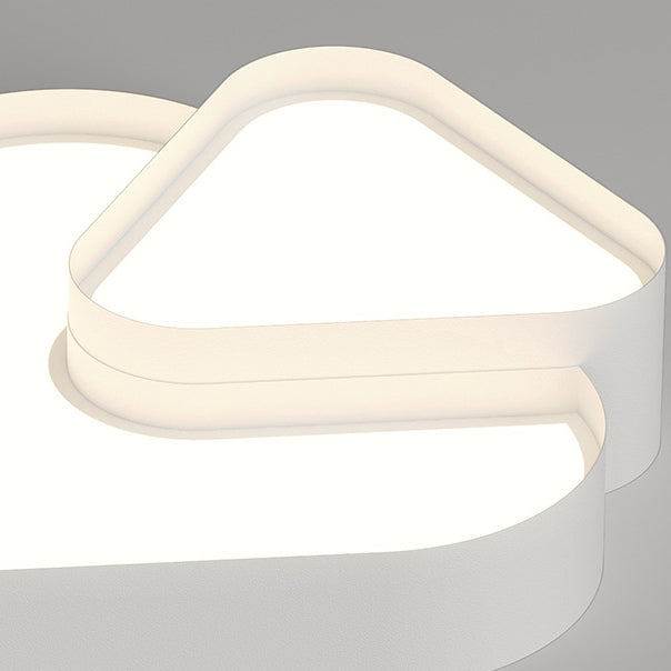 Plafonnier LED en acrylique triangulaire minimaliste moderne pour chambre à coucher 